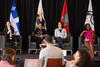 Four women panellists on stage at the University of Ottawa’s event for the new generation of researchers.