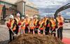 Group of person during the groudbreaking event on May 9, 2024.