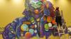 Franco-Ontarian artist Mique Michelle painting new murals at the University of Ottawa Library.