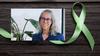 Lynda Collins, in a collage with a Green Ribbon