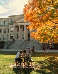 Students on campus