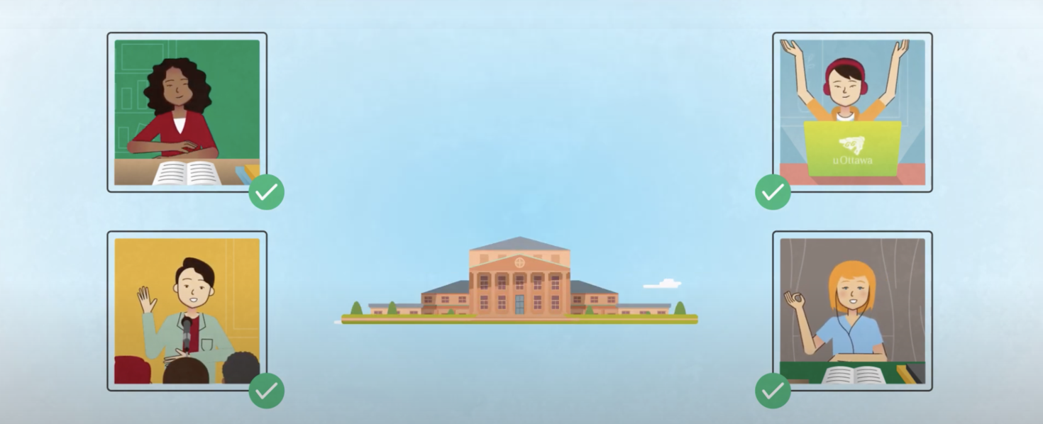 icons of people and the University