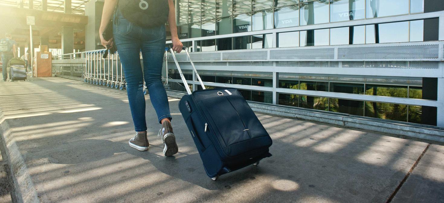 Girl with a suitcase