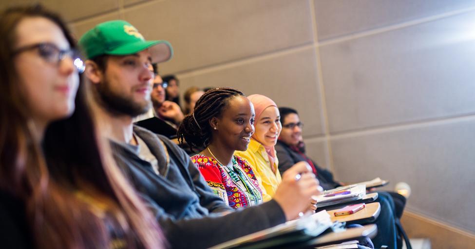 students sitting in a classroom