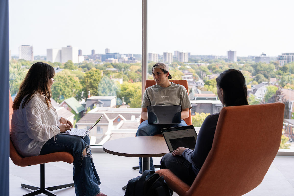 Students talking