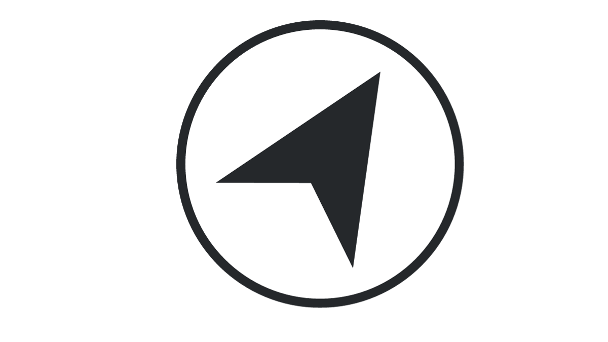 Icone of direction illustrated by an arrow