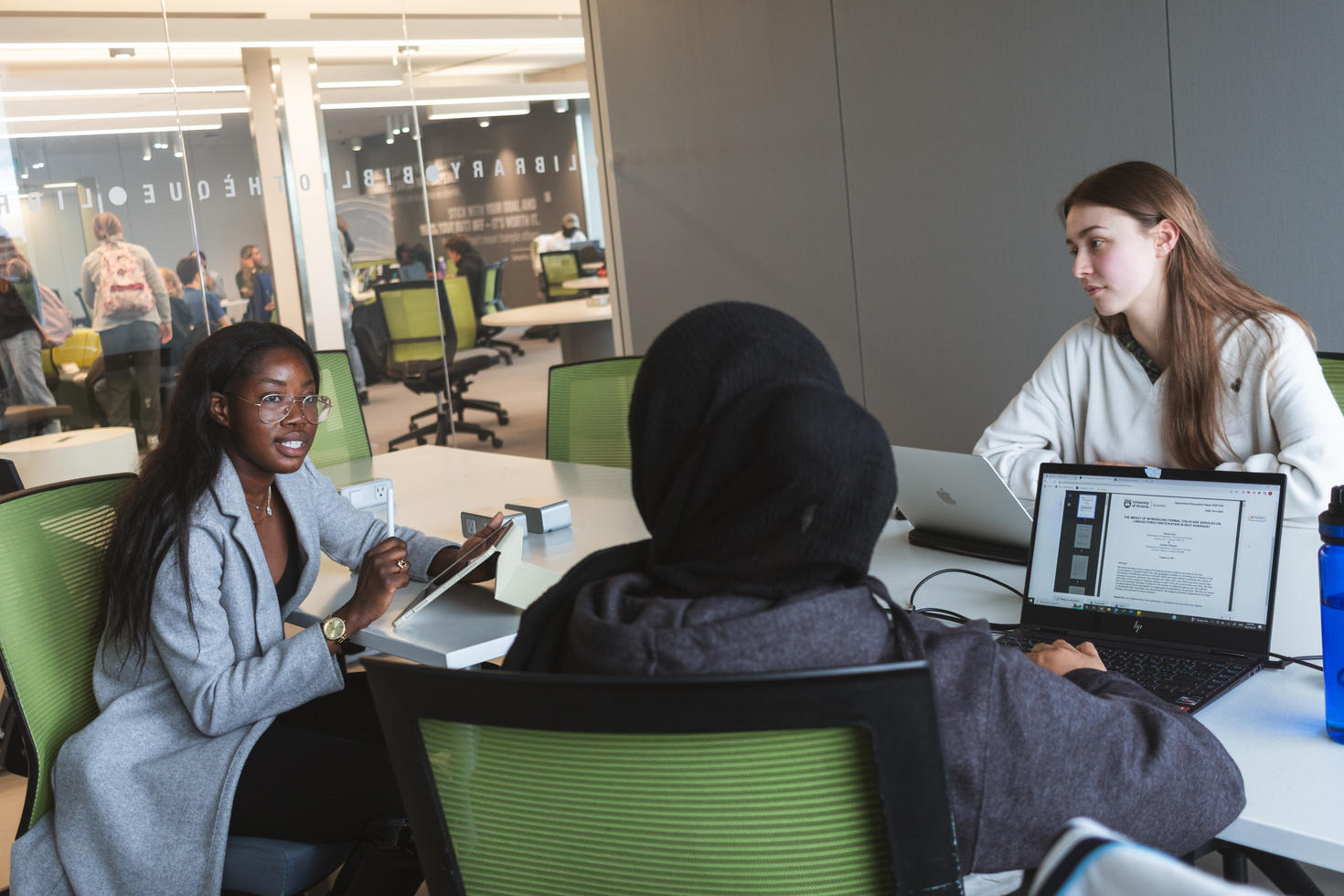 Group of students working