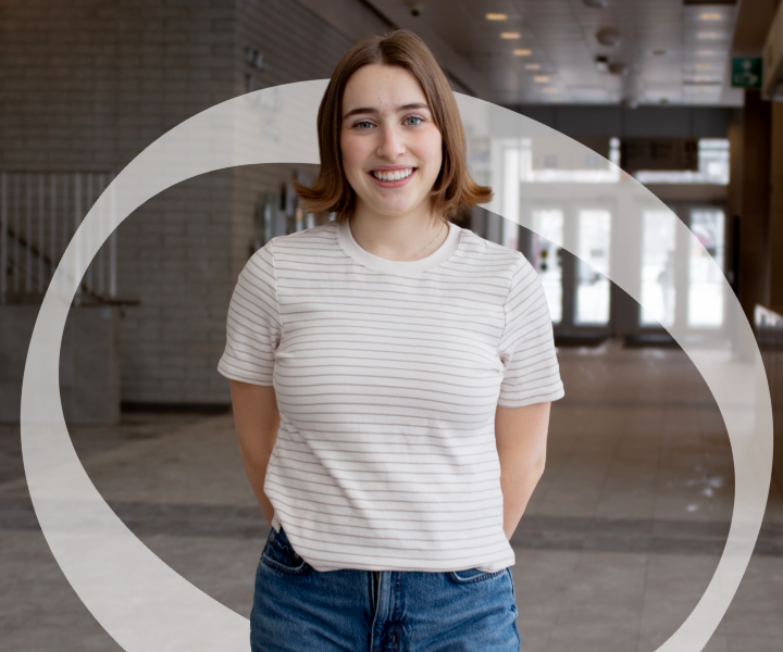 Portrait of a student on campus