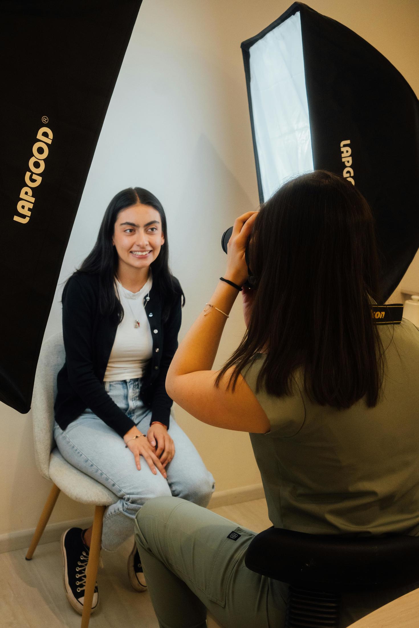 person getting their photo taken