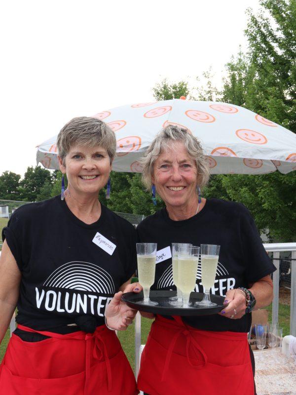 two volunteers