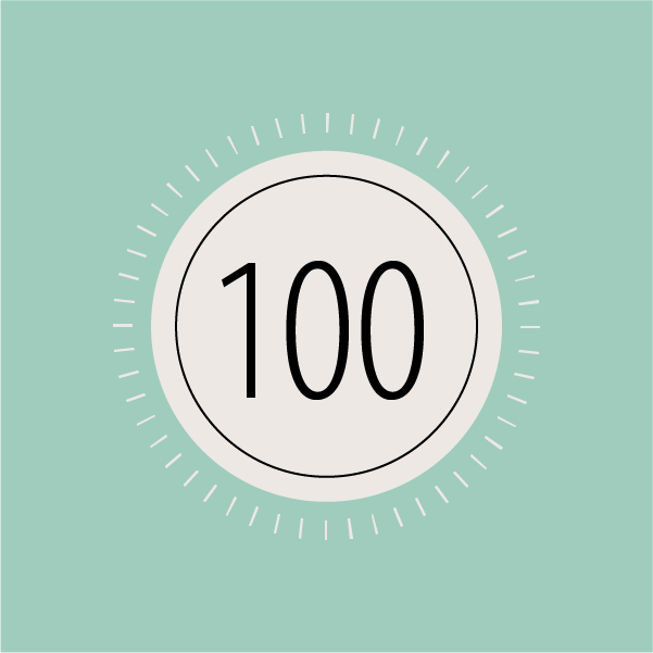 Illustration of 100.