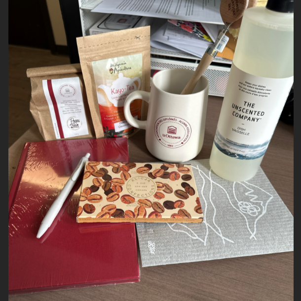 a selection of local products from uOttawa alumni