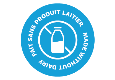 logo fait sans produit laitier