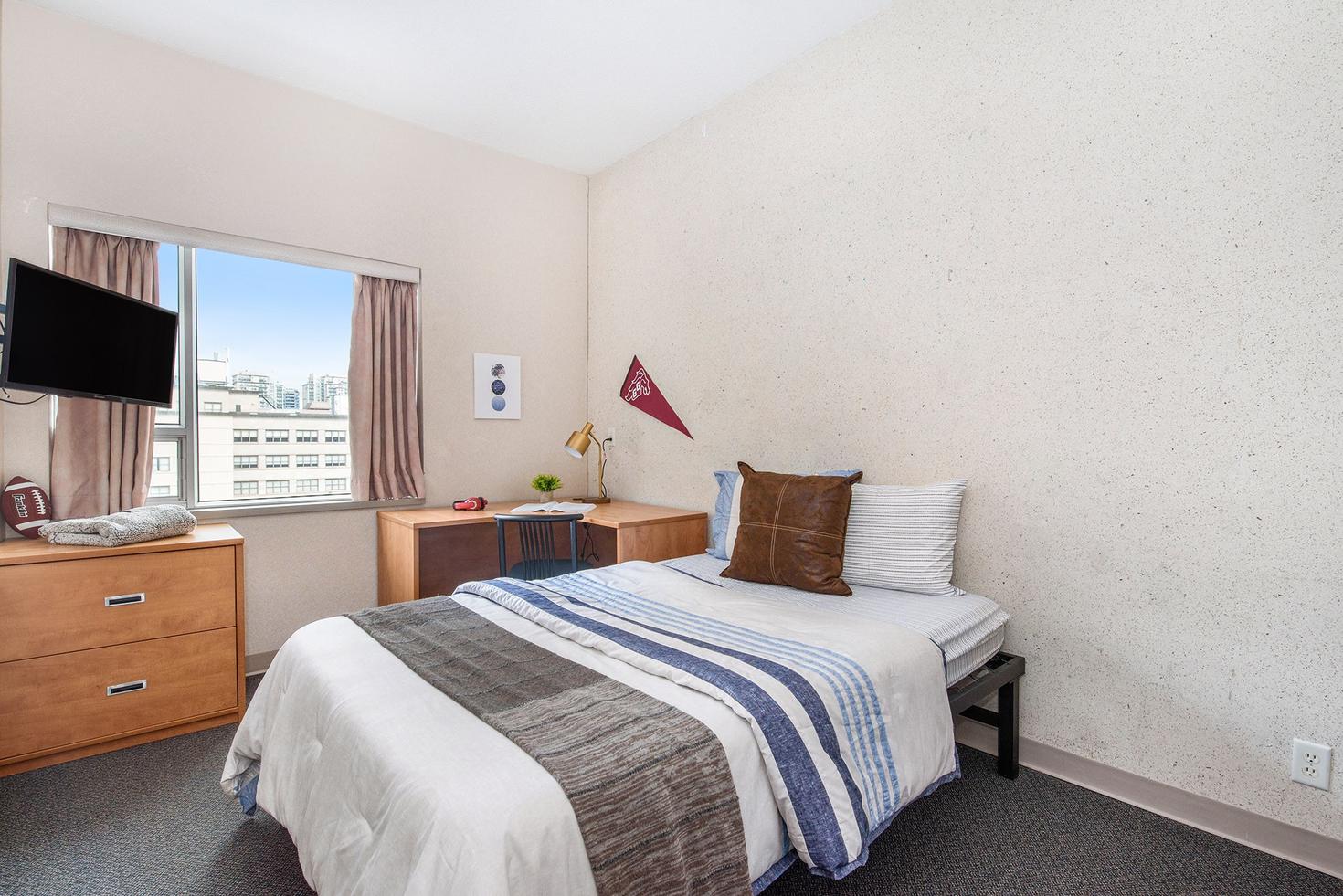 Une chambre des résidences d'