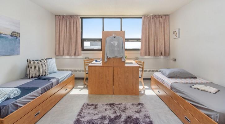 interior view of double room in Thompson residence