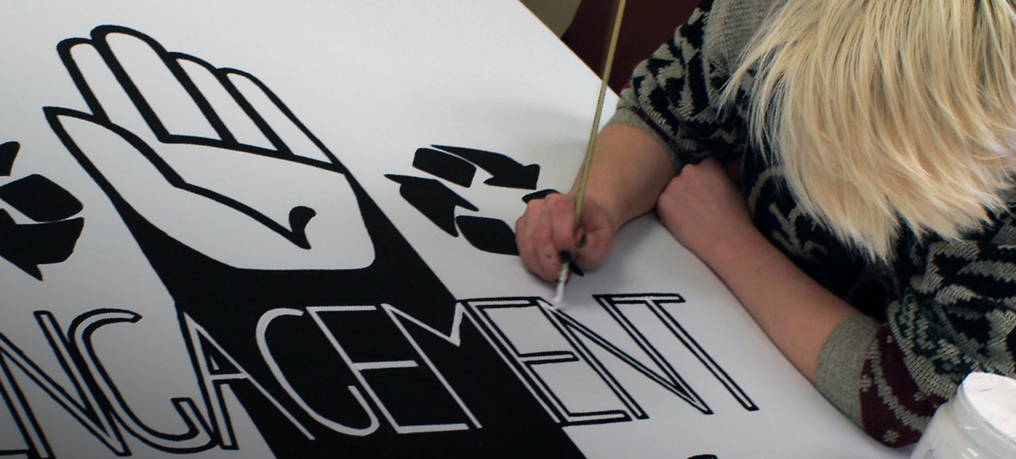 Peinture pour le concours Défi Zéro-déchet créée à l’Université d’Ottawa