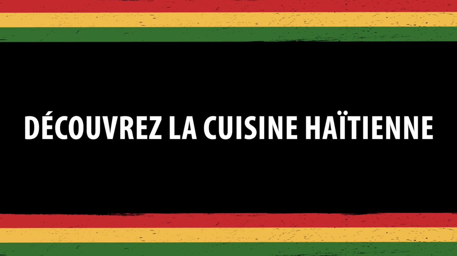 Texte visuel avec découvrez la cuisine haïtienne