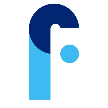 la lettre f bleue, de forme abstraite, pour représenter la marque Friendlier