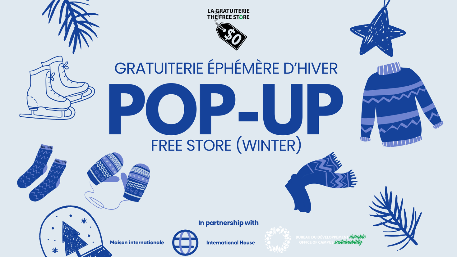 Gratuiterie éphémère d'hiver