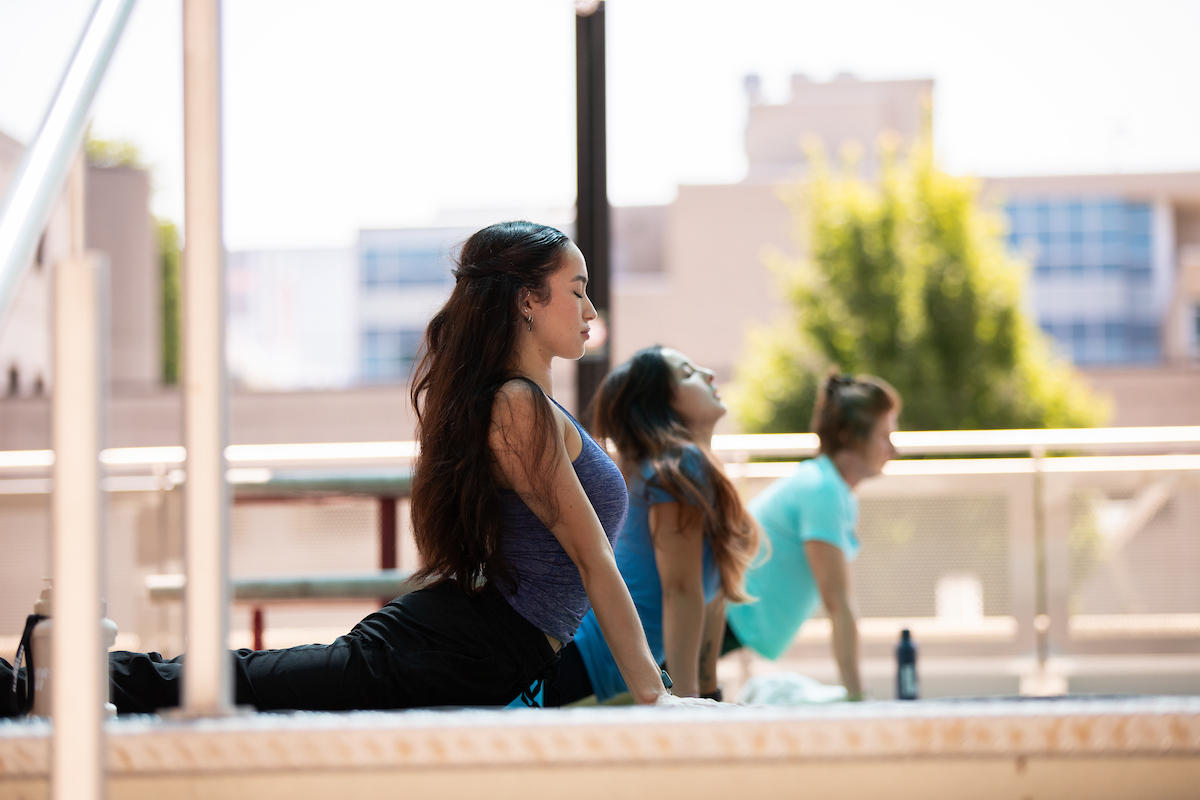cours de fitness en plein air