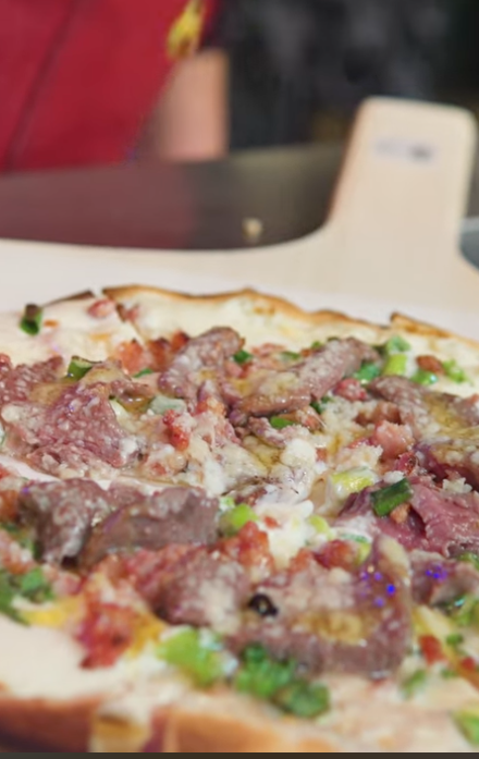 plan rapproché d'une pizza
