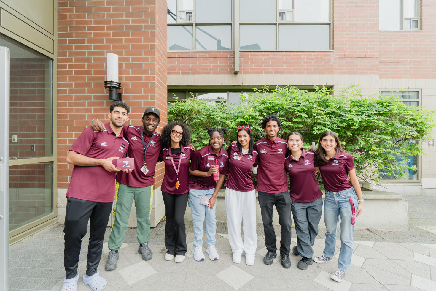 residence staff standing together