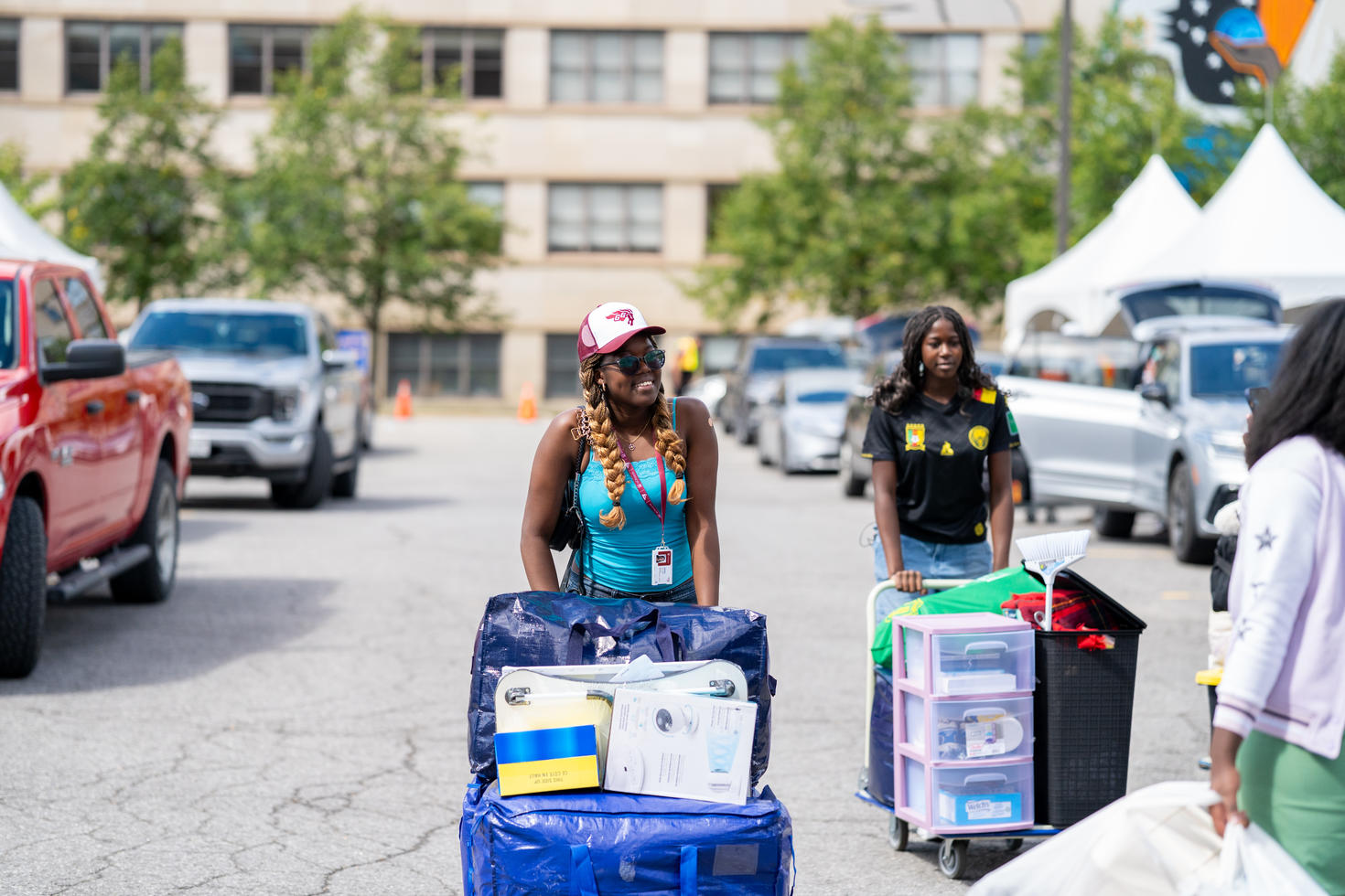 Student moving in