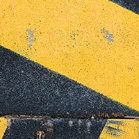 Vue rapprochée d'un pattern noir et jaune