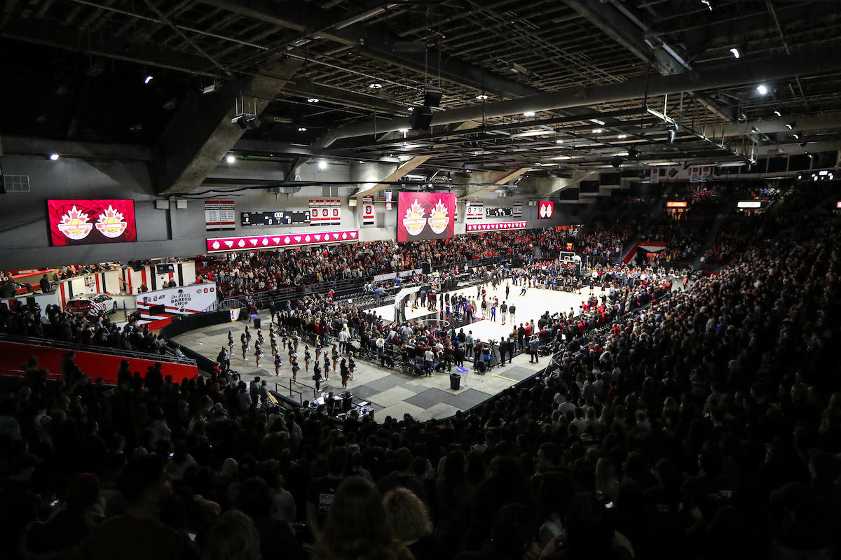 Aréna TD lors d'un match de basket-ball des Capitals