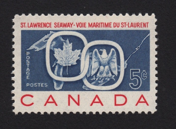 Timbre du Canada, Voie maritime du St-Laurent 5 sous